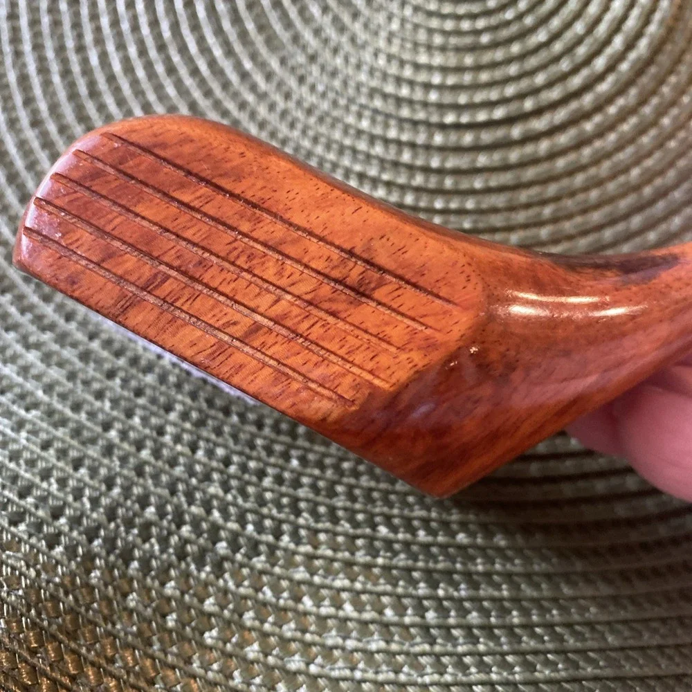 Golf Club Wine Bottle Holder Solid Wood Unique Decor